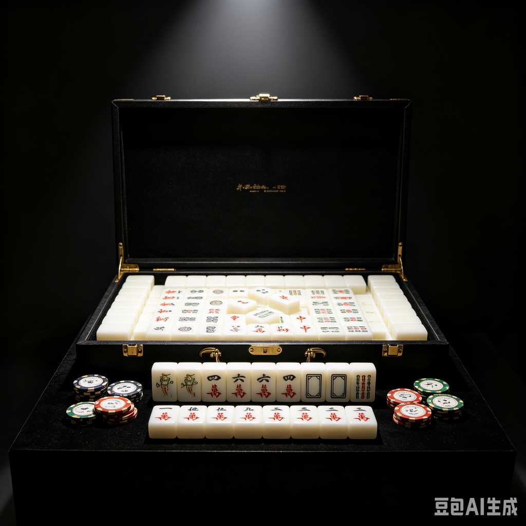 mahjong set with storage case